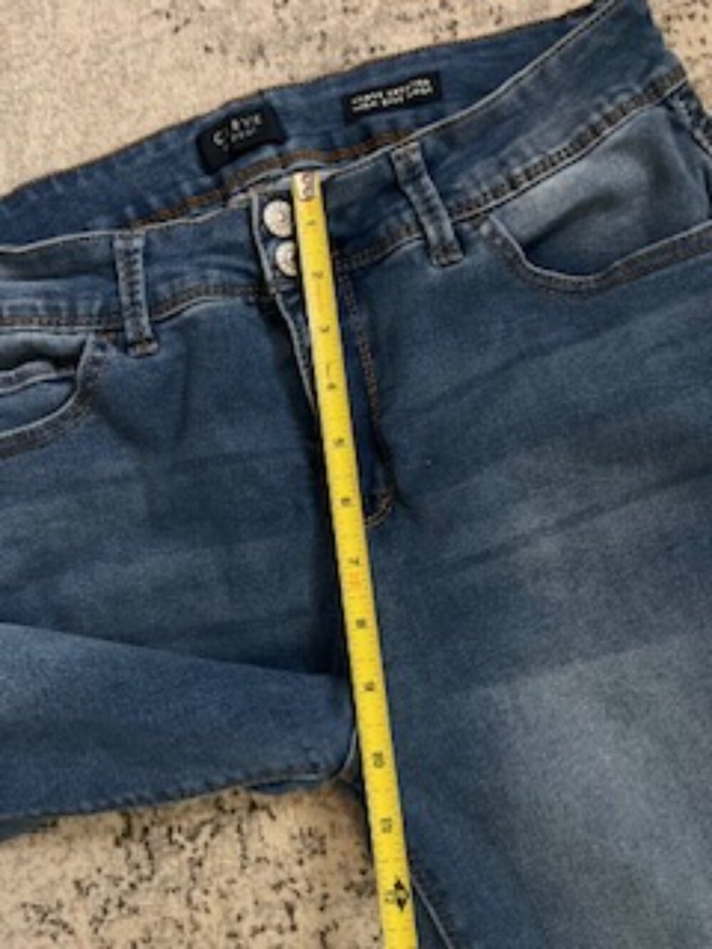 🧡3/$15 Curve Appeal Curve Creator High Rise Boot Jeans 14/32 - Picture 3 of 6
